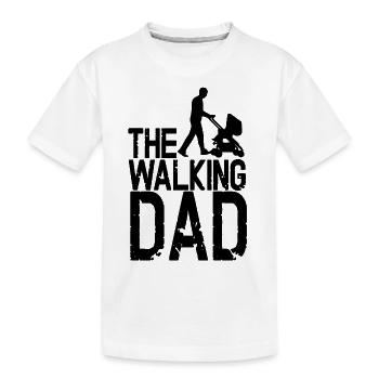 The Walking Dad - Kids' Premium Organic T-Shirt - white - Front