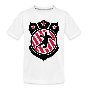Insigne de Handball - T-shirt bio Premium Enfant - blanc - Devant
