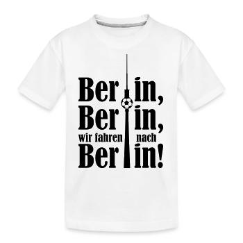 Berlin Berlin wir fahren nach Berlin - Kinder Premium Bio T-Shirt - Weiß - Vorne