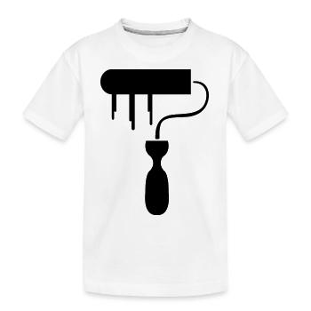 maler - Kinder Premium Bio T-Shirt - Weiß - Vorne