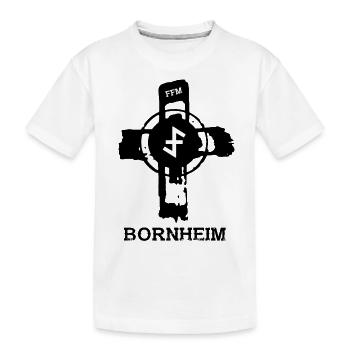 Frankfurt Bornheim - Kinder Premium Bio T-Shirt - Weiß - Vorne