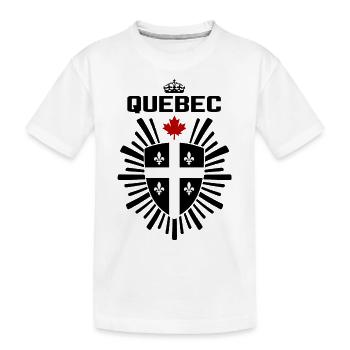 Quebec - Kinder Premium Bio T-Shirt - Weiß - Vorne