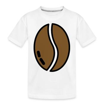 coffe bean - Kinder Premium Bio T-Shirt - Weiß - Vorne