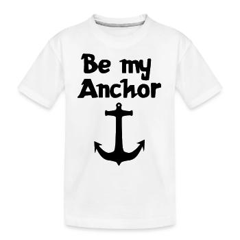 Soyez mon point d’ancrage | | relationnelle Cher | Association - T-shirt bio Premium Enfant - blanc - Devant