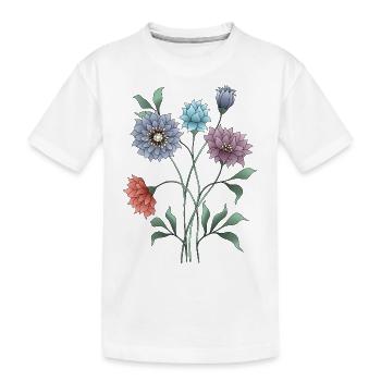 Fleur - T-shirt bio Premium Enfant - blanc - Devant