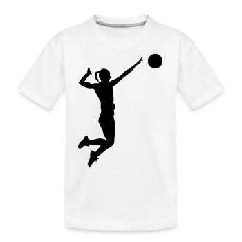 Handball féminin - T-shirt bio Premium Enfant - blanc - Devant