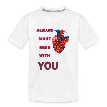 Conception anatomique du cœur - T-shirt bio Premium Enfant - blanc - Devant