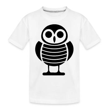 Petite chouette - T-shirt bio Premium Enfant - blanc - Devant