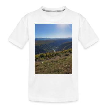 Berge - Kinder Premium Bio T-Shirt - Weiß - Vorne