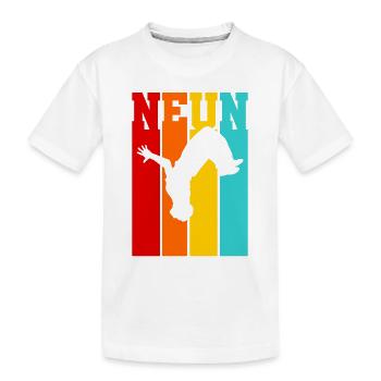 Neun Jahre Alt - Geburtstag - Alter - Hip Hop - Kinder Premium Bio T-Shirt - Weiß - Vorne