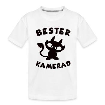 Cool Best Mate Design - Kids' Premium Organic T-Shirt - white - Front