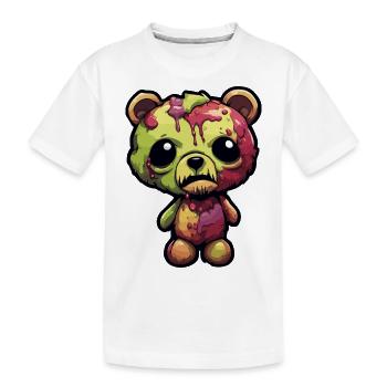 Ours en peluche / Peluche / Animal en peluche / Idée cadeau - T-shirt bio Premium Enfant - blanc - Devant
