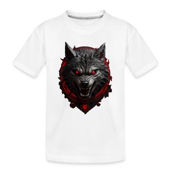 Loup du diable - T-shirt bio Premium Enfant - blanc - Devant