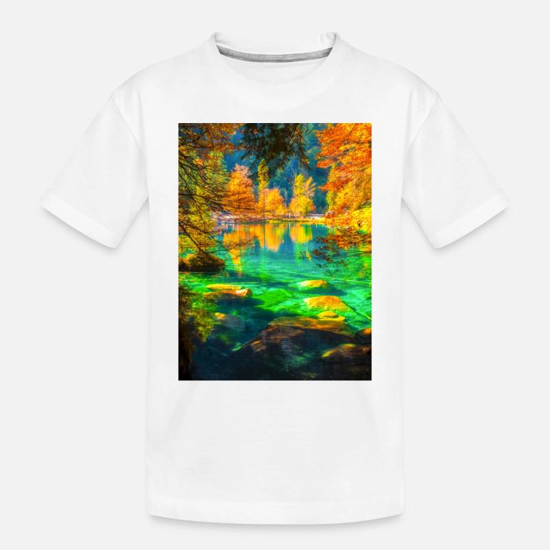 HERBST SEE - Kinder Premium Bio T-Shirt - Weiß
