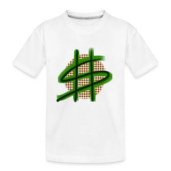 dollar - T-shirt bio Premium Enfant - blanc - Devant