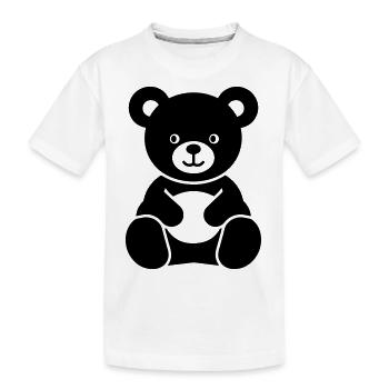 Ours en peluche - T-shirt bio Premium Enfant - blanc - Devant