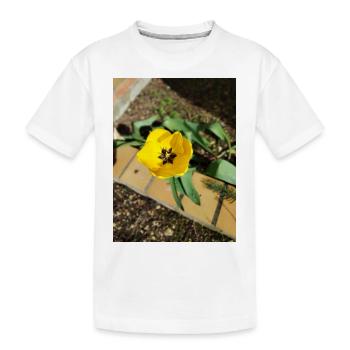 Tulipe jaune - T-shirt bio Premium Enfant - blanc - Devant
