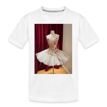 Tutu de ballerine en perles - T-shirt bio Premium Enfant - blanc - Devant