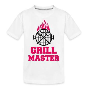 Grill Master - Kids' Premium Organic T-Shirt - white - Front
