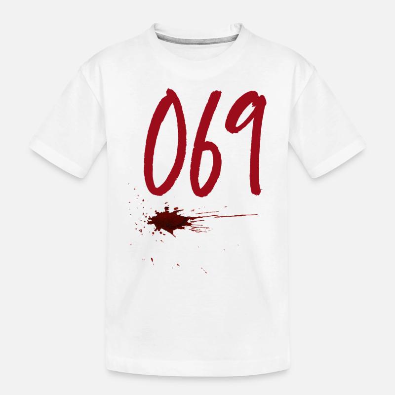 Code postal Francfort 069 - T-shirt bio Premium Enfant - blanc