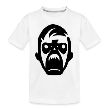 Zombie Monster - Kids' Premium Organic T-Shirt - white - Front