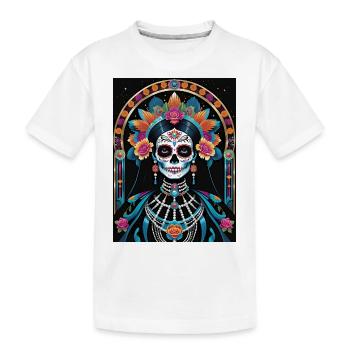 LA CATRINA DELUXE - T-shirt bio Premium Enfant - blanc - Devant
