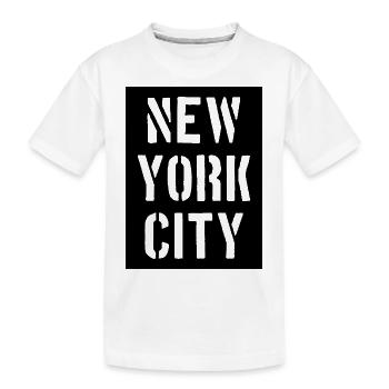 New York City - NYC - Manhattan - Brooklyn - Bronx - T-shirt bio Premium Enfant - blanc - Devant