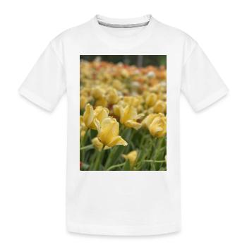 Tulipe Jaune mer - T-shirt bio Premium Enfant - blanc - Devant