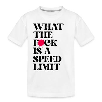 Auto - Kinder Premium Bio T-Shirt - Weiß - Vorne