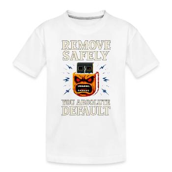 Retirer en toute sécurité - Tech Rage Pixel Shirt avec USB Rage - T-shirt bio Premium Enfant - blanc - Devant