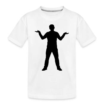 Homme - Perplexité - T-shirt bio Premium Enfant - blanc - Devant