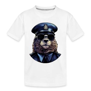 Marmot Policeman - Kids' Premium Organic T-Shirt - white - Front