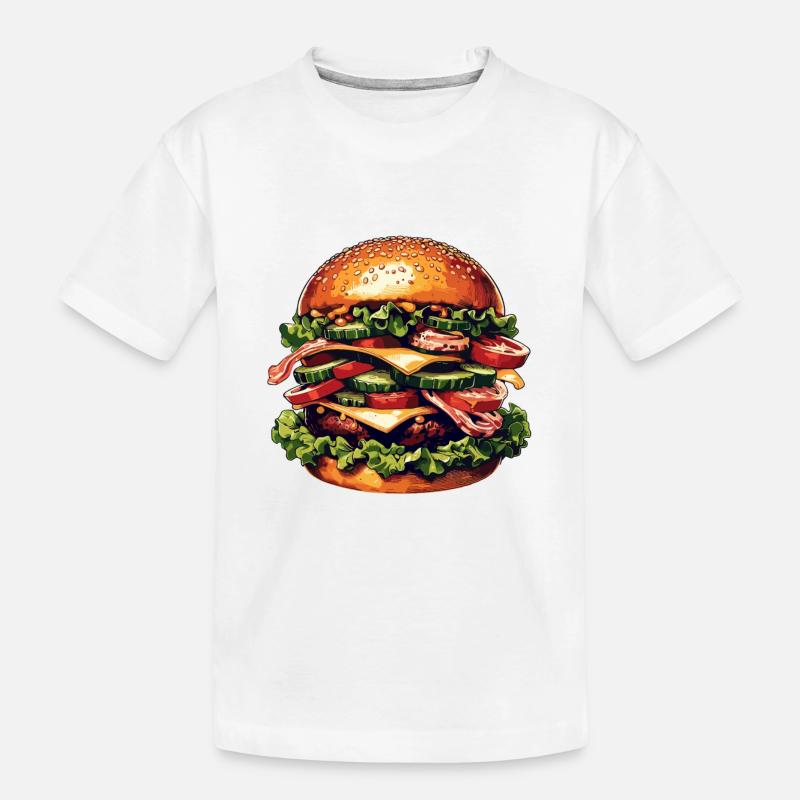 Burger de qualité supérieure - T-shirt bio Premium Enfant - blanc