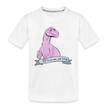 Kiss me, Darling | Animal Fashion - Kinder Premium Bio T-Shirt - Weiß - Vorne