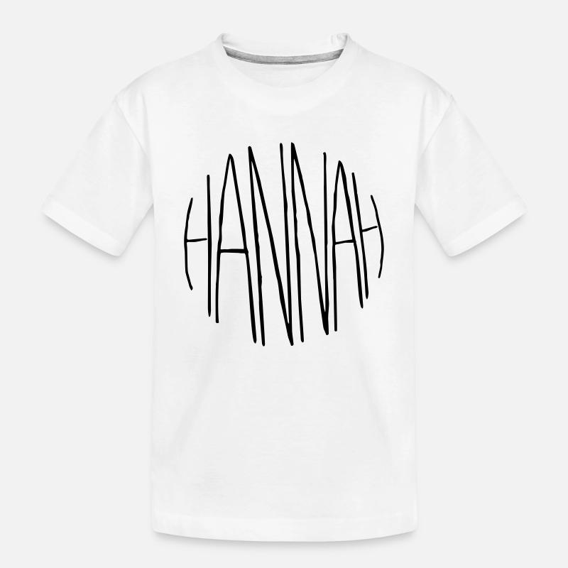 Hannah Geschenk - Kinder Premium Bio T-Shirt - Weiß