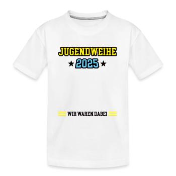 Jugendweihe 2025 Gästebuch Outfit Feier Teenager - Kinder Premium Bio T-Shirt - Weiß - Vorne