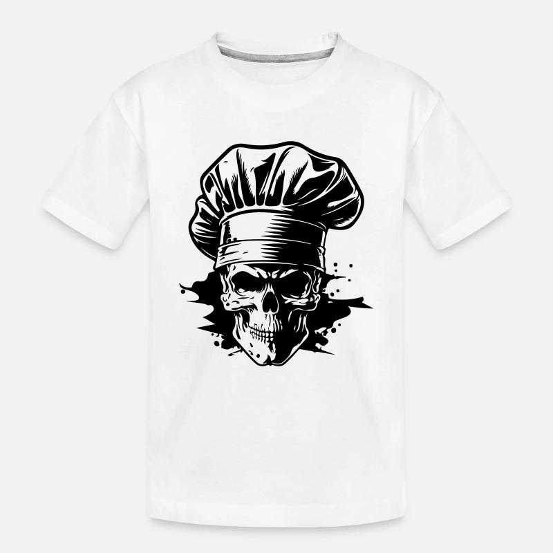 Chef Skeleton Chef - T-shirt bio Premium Enfant - blanc