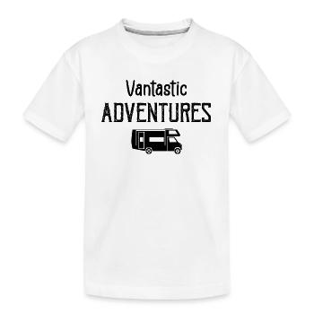 Aventures Vantastic ! Voyages et aventures en van - T-shirt bio Premium Enfant - blanc - Devant
