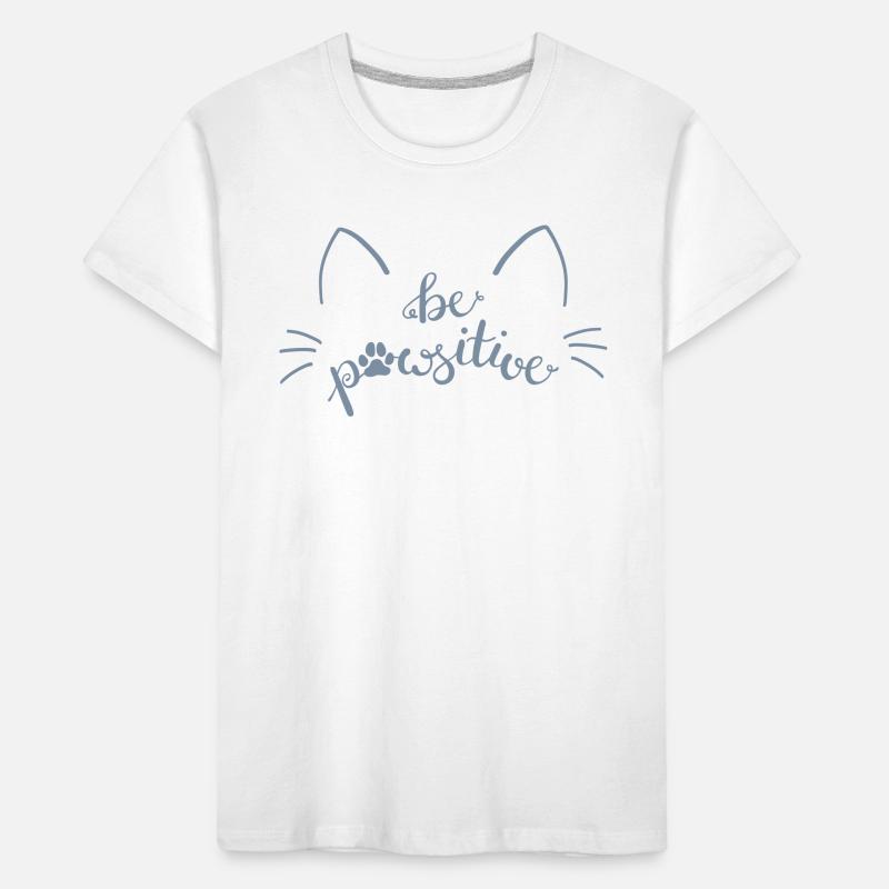 Cat be pawsitive Kinder Premium Bio T-Shirt