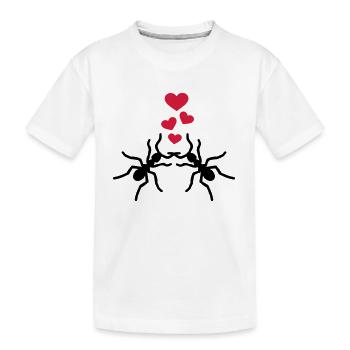 Ameise - Kinder Premium Bio T-Shirt - Weiß - Vorne