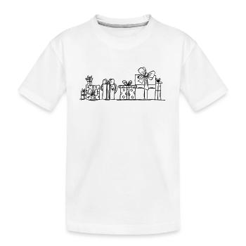 Nous aimons les cadeaux - T-shirt bio Premium Enfant - blanc - Devant