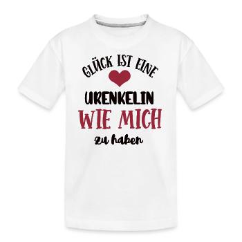 Ur-Enkelin Mädchen Enkelkind Urenkelin Kind Enkel - Kinder Premium Bio T-Shirt - Weiß - Vorne