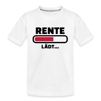 Rente - Kinder Premium Bio T-Shirt - Weiß - Vorne