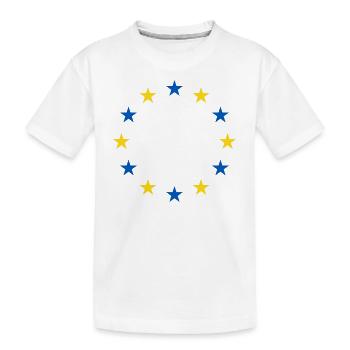 Ukraine UE Drapeau Liberté Paix - T-shirt bio Premium Enfant - blanc - Devant