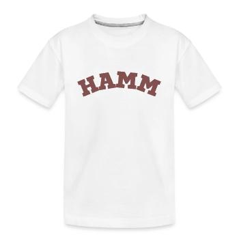Hamm - Kids' Premium Organic T-Shirt - white - Front