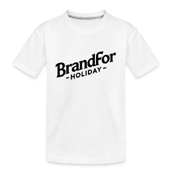 Brand For Holiday Holiday Fashion - Kids' Premium Organic T-Shirt - white - Front