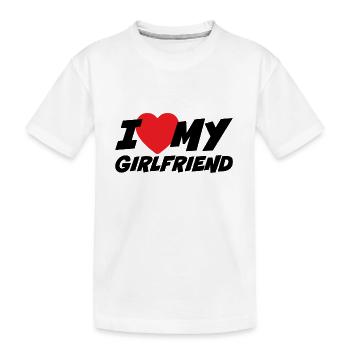 J’aime ma copine - T-shirt bio Premium Enfant - blanc - Devant