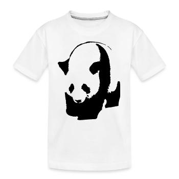 Panda - Kinder Premium Bio T-Shirt - Weiß - Vorne