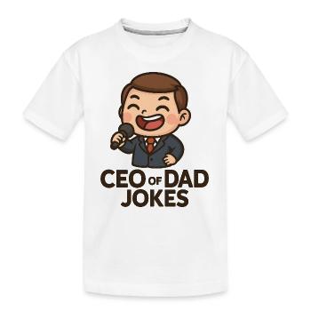 PDG de Dad Jokes - T-shirt bio Premium Enfant - blanc - Devant