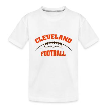 Cleveland Football - T-shirt bio Premium Enfant - blanc - Devant